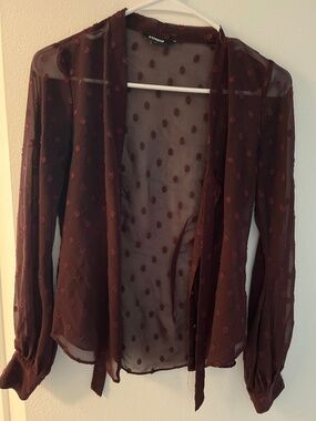 Sheer Merlot Express Long Sleeve
